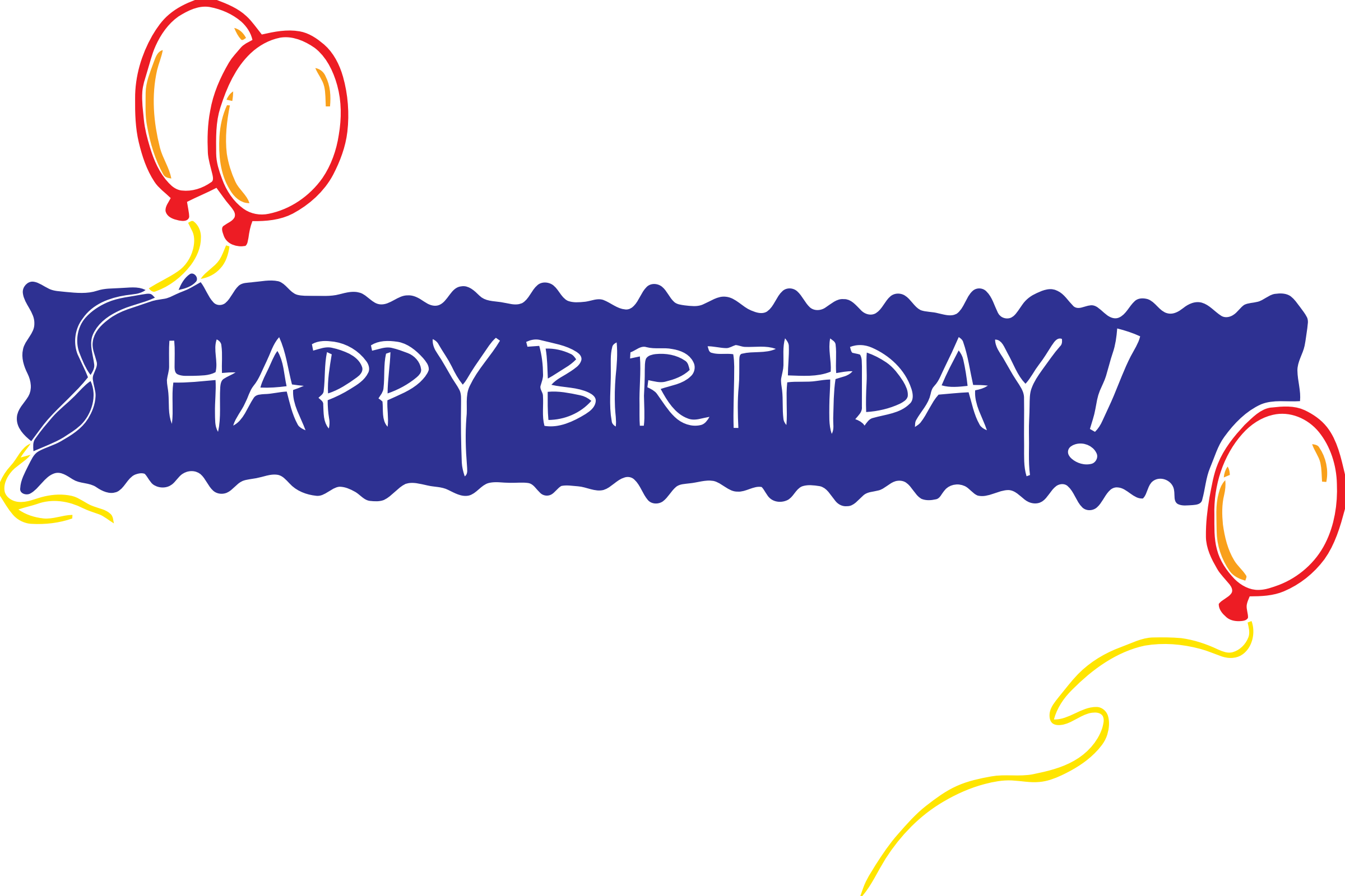 Happy Birthday Banner PNG File Descargar gratis