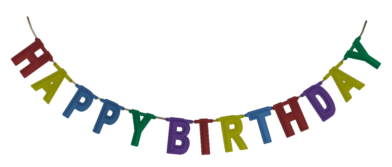 Happy Birthday Banner PNG Image HD