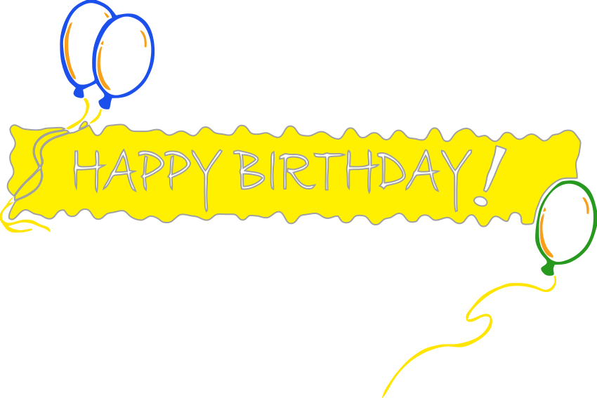 Happy Birthday Banner PNG Pic