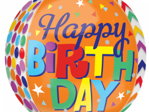 Happy Birthday Foil Balloon Free PNG Image