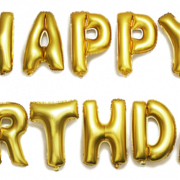 Happy Birthday Foil Balloon PNG Image File