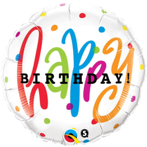 Happy Birthday Foil Balloon PNG Image HD
