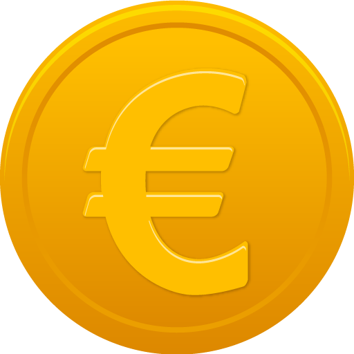 Símbolo euro clipart png