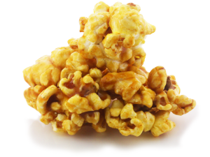 Karamel popcorn gratis PNG -afbeelding