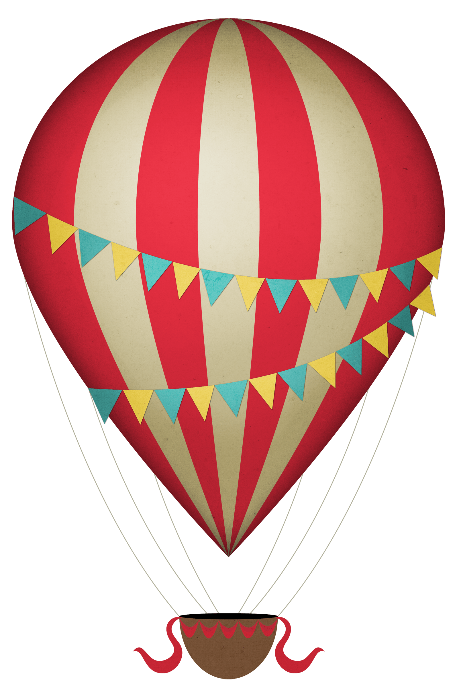 PNG de montgolfière