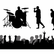 Band Silhouette PNG -bestand