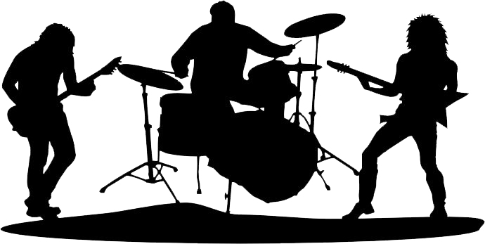 Band silhouet transparant