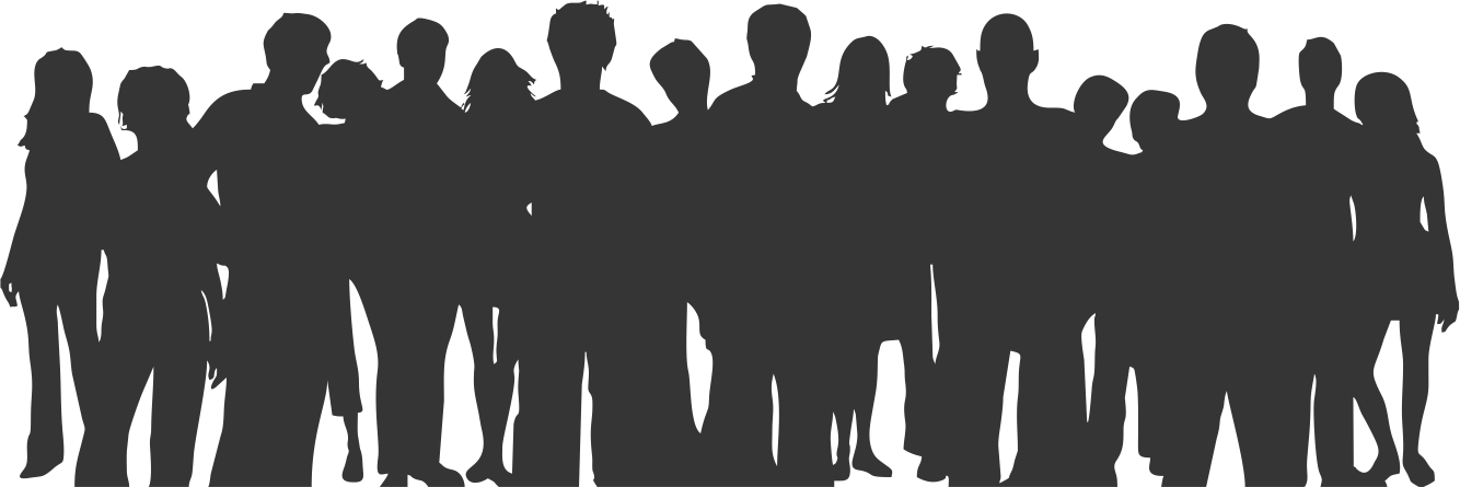 Crowd Silhouette PNG Clipart