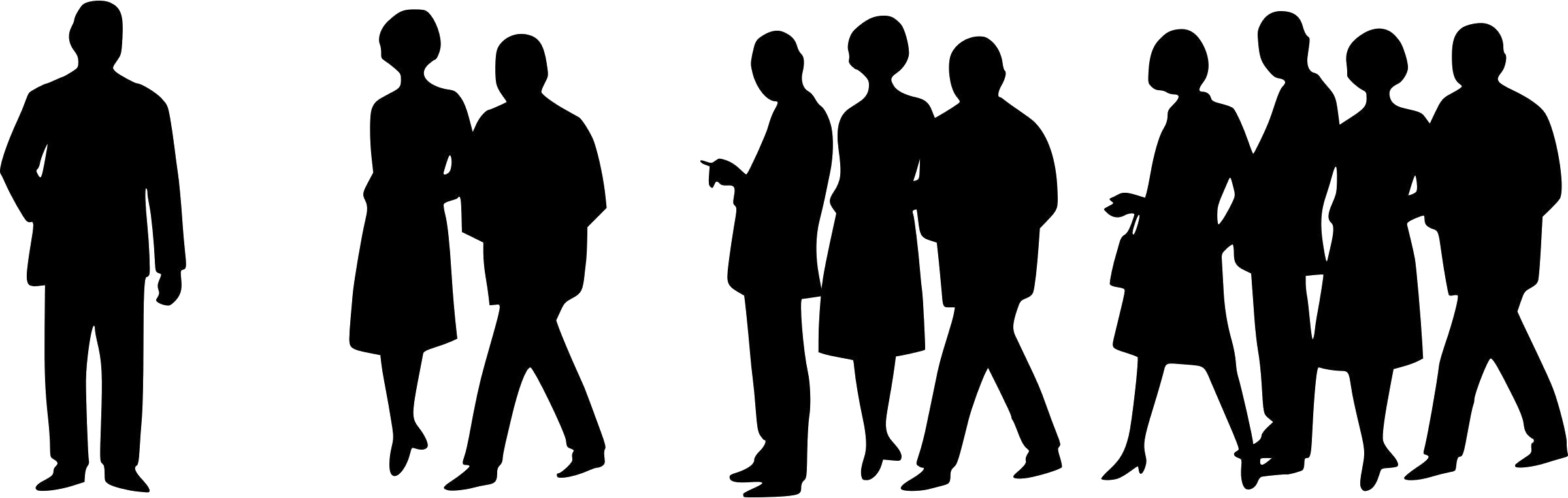 Crowd Silhouette PNG Image File