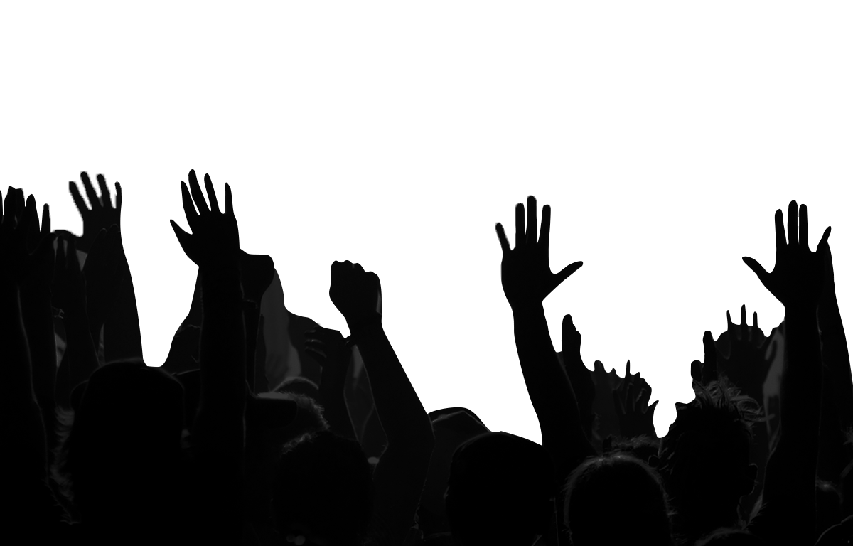 Crowd Silhouette PNG Picture