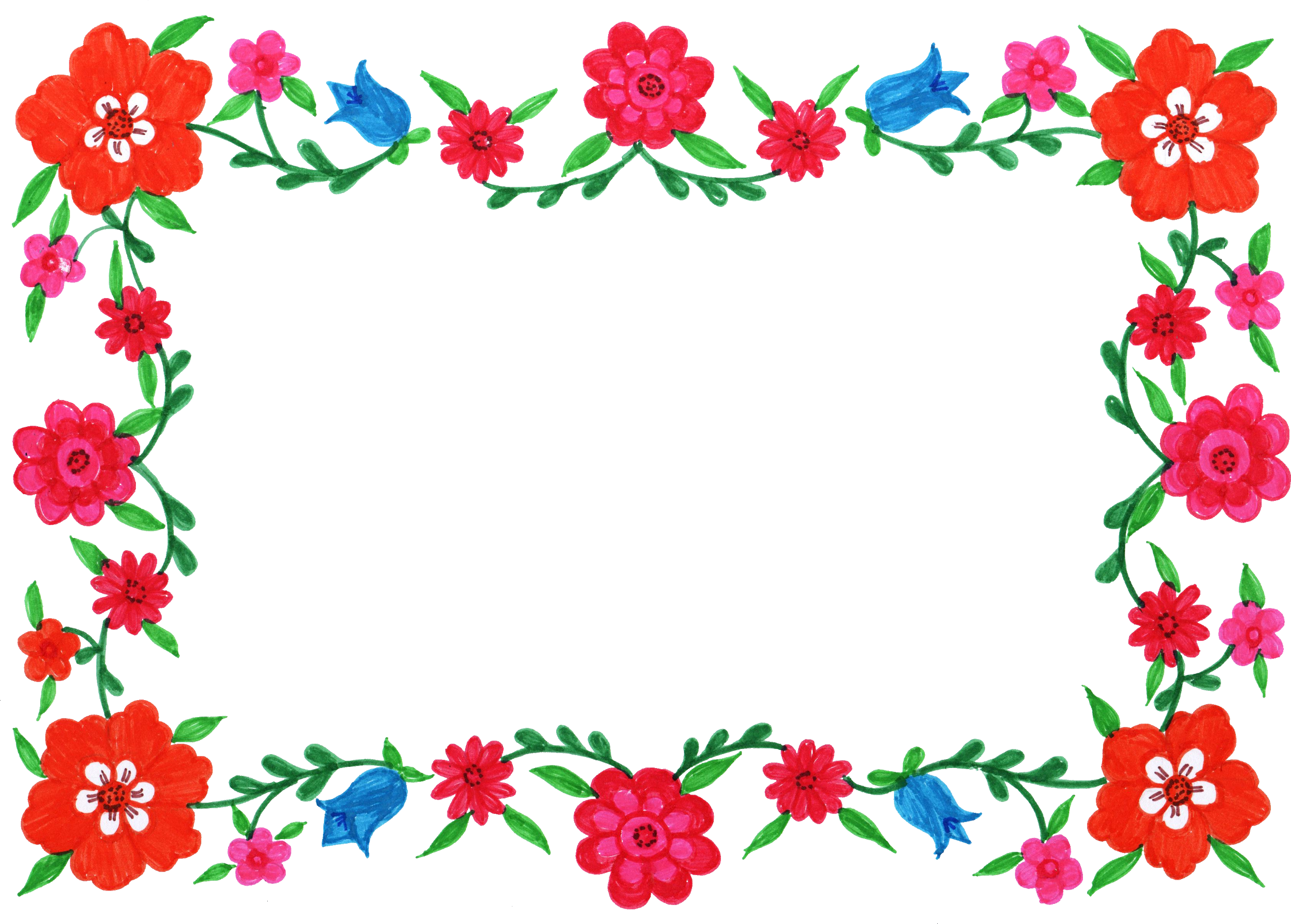 Floral Frame PNG File