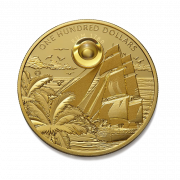 Foto HD transparente de moeda de moeda de ouro