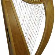 Gold Harp PNG Image