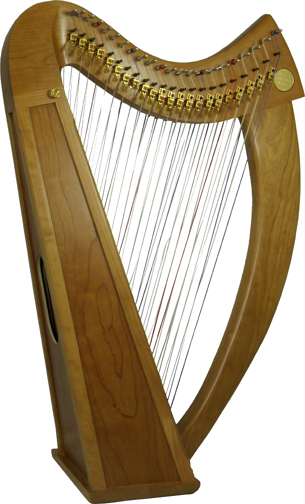 Gold Harp PNG Image