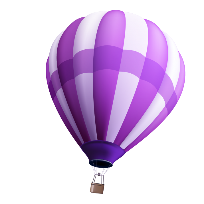 Images PNG en montgolfière