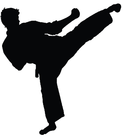 Karate Silhouette PNG Free Download