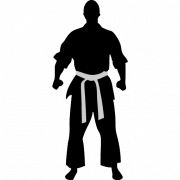 Karate Silhouette PNG Pic