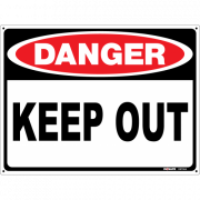 Keep Out Danger PNG File Download Free