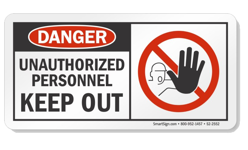 Keep Out Danger PNG Free Download