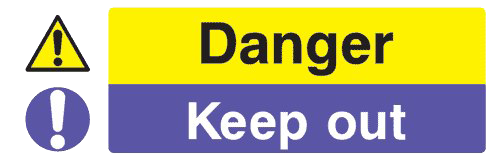 Keep Out Danger PNG Pic