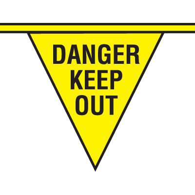 Keep Out Danger Transparent