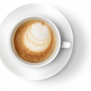 Top -Ansicht Cappuccino PNG