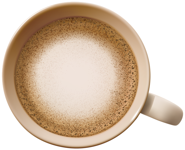 Top View Cappuccino PNG Free Download