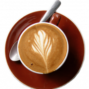 Top View Cappuccino PNG Picture