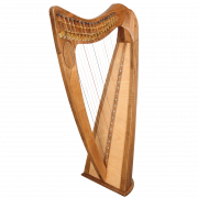 Clipart PNG de harpe de bois