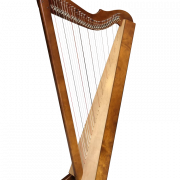 Imagem de harpa de madeira