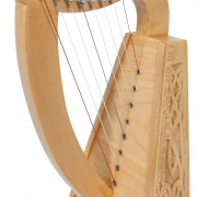 Holz Harfe PNG Bild