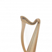 Harpa de madeira transparente
