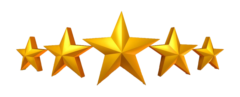 5 Star Rating PNG Image
