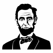 Abraham Lincoln transparente