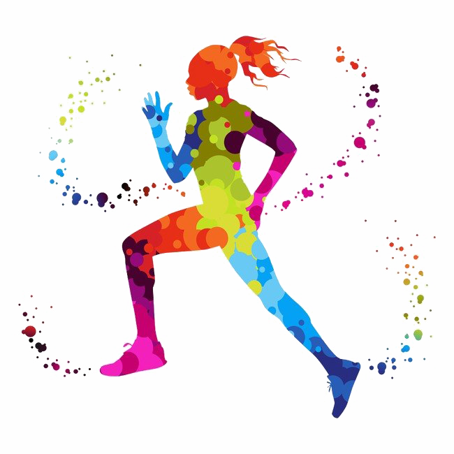 Abstract Running Free PNG