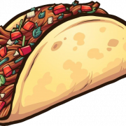 Geanimeerde taco PNG -afbeelding