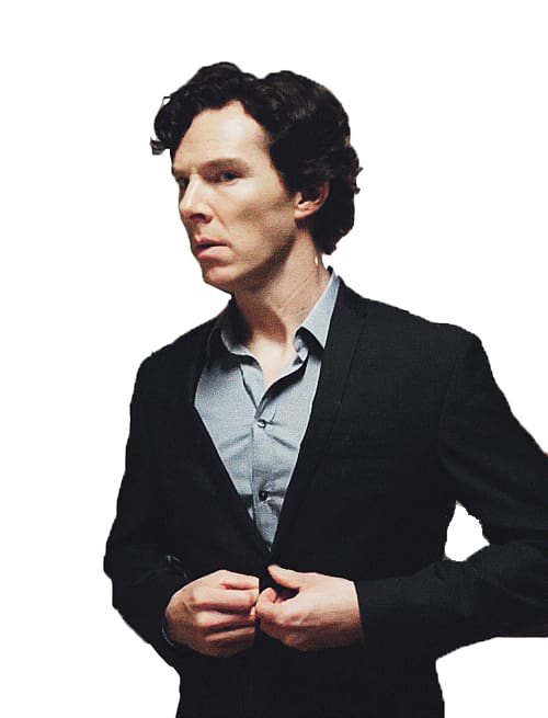 Benedict Cumberbatch Sherlock Holmes Background PNG Image