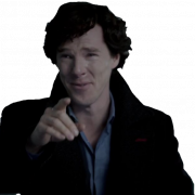 Benedict Cumberbatch Sherlock Holmes Fondo transparente