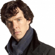 Benedict Cumberbatch Sherlock Holmes şeffaf görüntüler