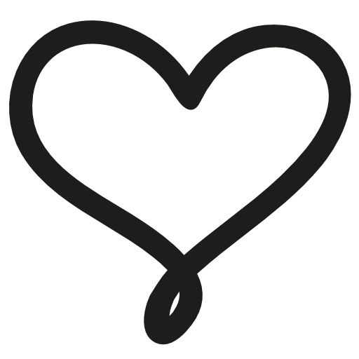 Simbol jantung hitam png