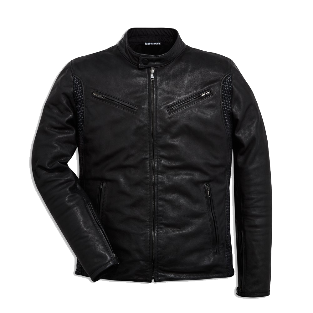 Black Leather Jacket PNG File