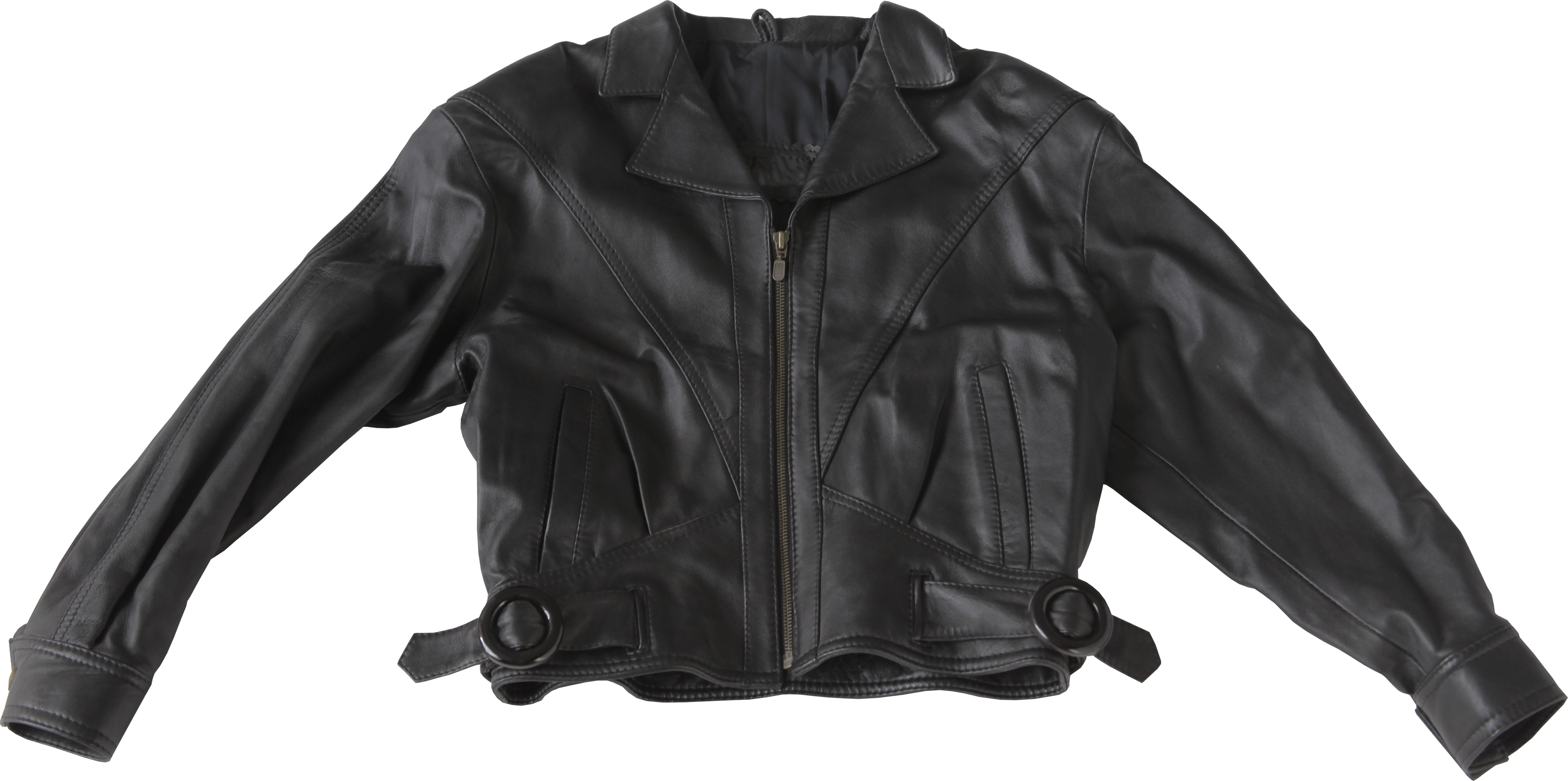 Descarga gratuita de la chaqueta de cuero negro PNG