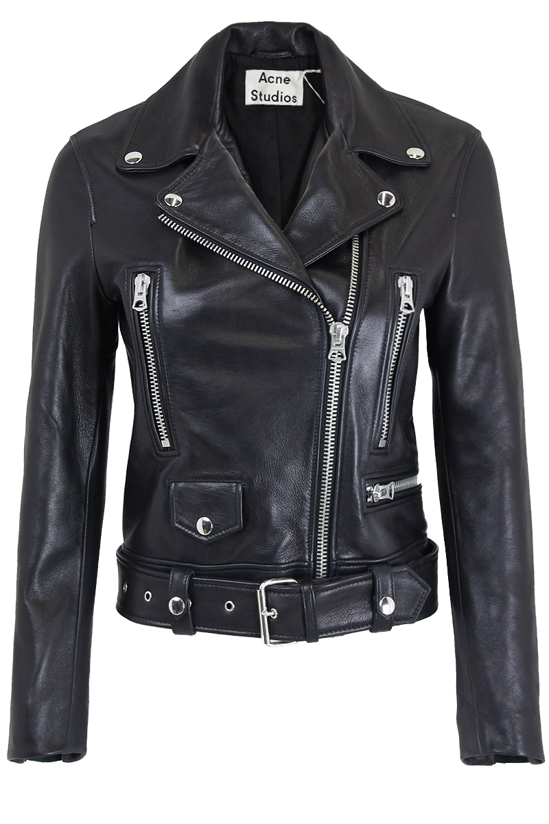 Black Leather Jacket PNG HD Image