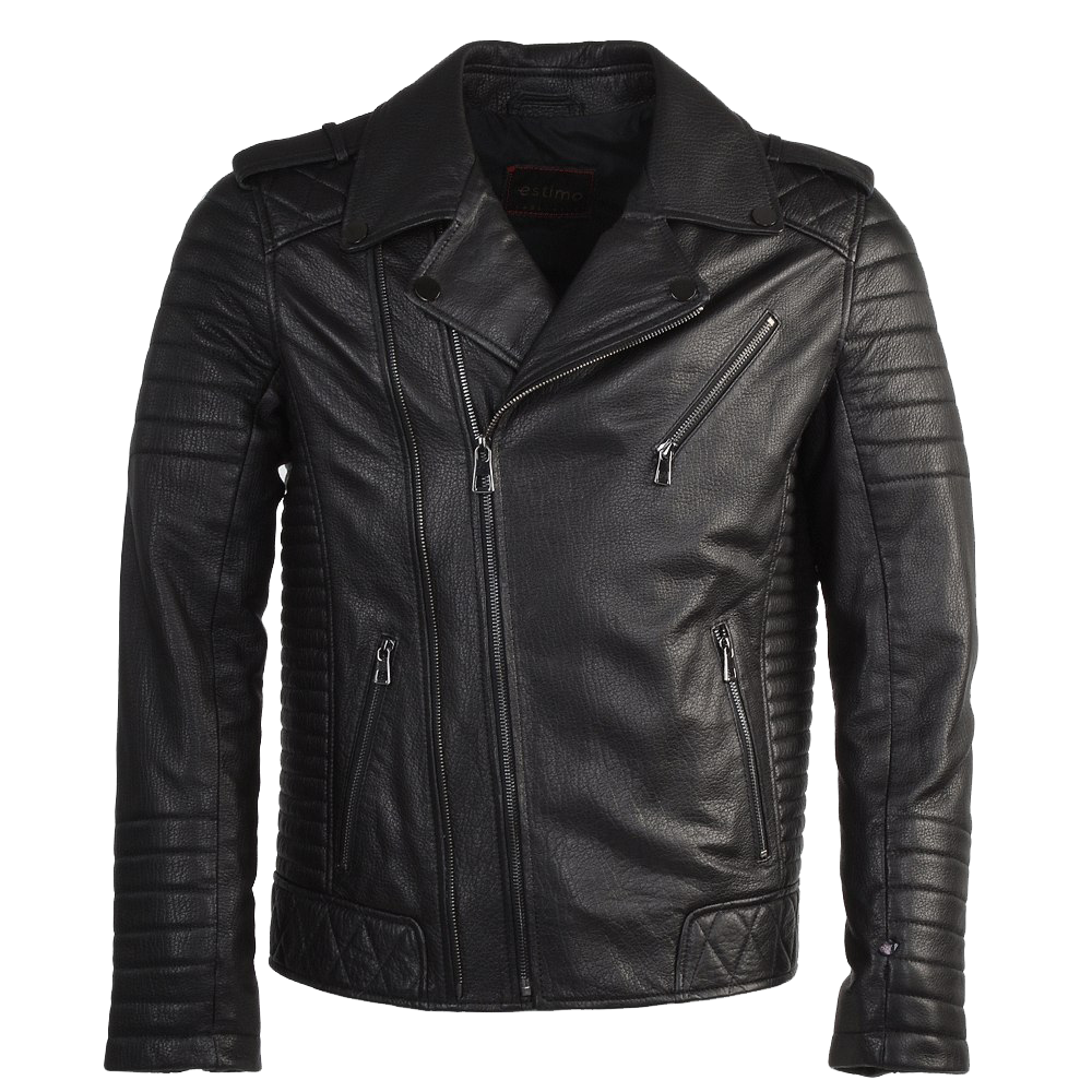 Black Leather Jacket PNG Image