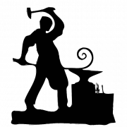 Blacksmith Silhouette PNG File