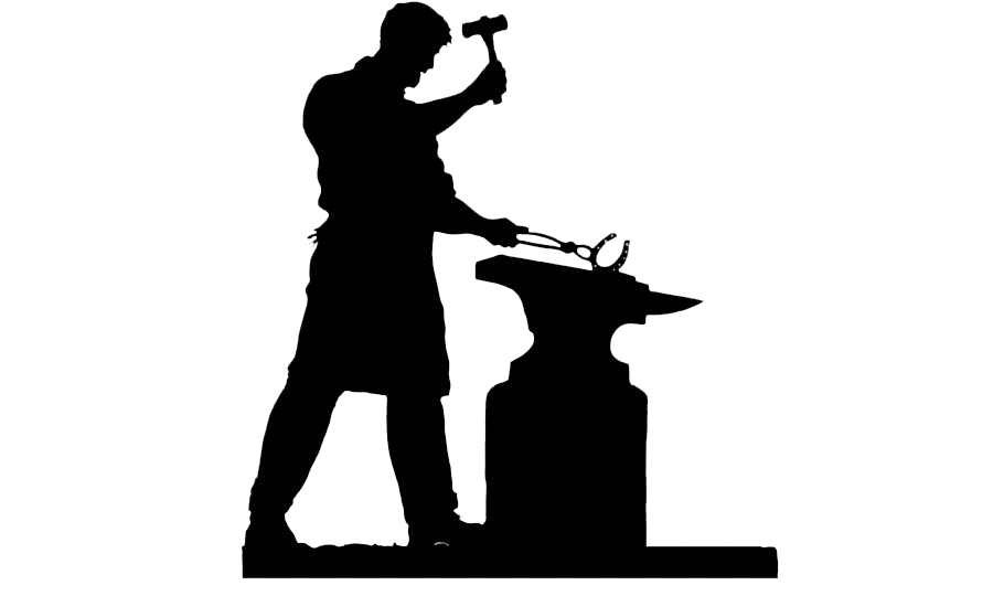 Blacksmith Silhouette PNG Picture