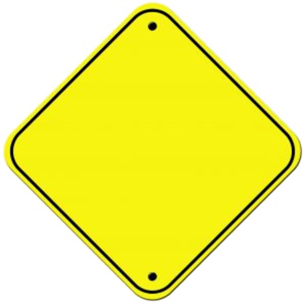 Blank Construction Sign PNG