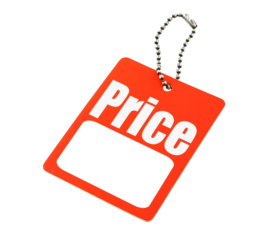 Blank Price Tag PNG Image