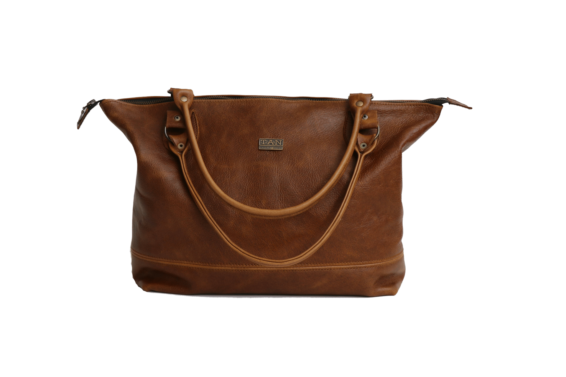 Brown Leather Bag PNG Image