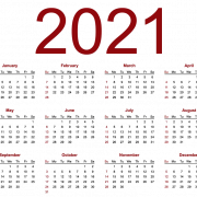 Календарь 2021 PNG -файл